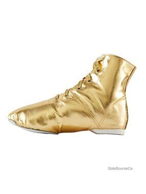 Women's Jazz Dance Shoes PU Leather Lace-up Split Sole Flats